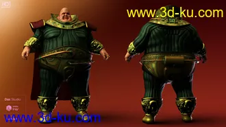 The Awful Emperor HD for Genesis 8 Male模型的图片16