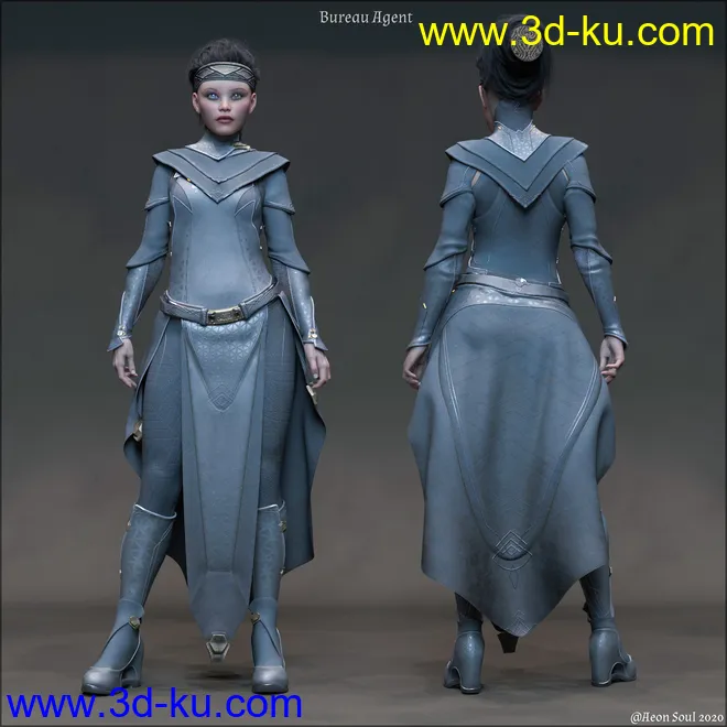 The Bureau Agent Futuristic Styles for Ekialys' Ny模型的图片6