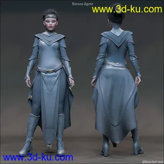 3D打印模型The Bureau Agent Futuristic Styles for Ekialys' Ny的图片