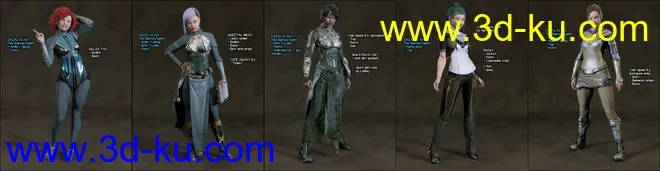 The Bureau Agent Futuristic Styles for Ekialys' Ny模型的图片17