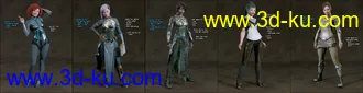 3D打印模型The Bureau Agent Futuristic Styles for Ekialys' Ny的图片