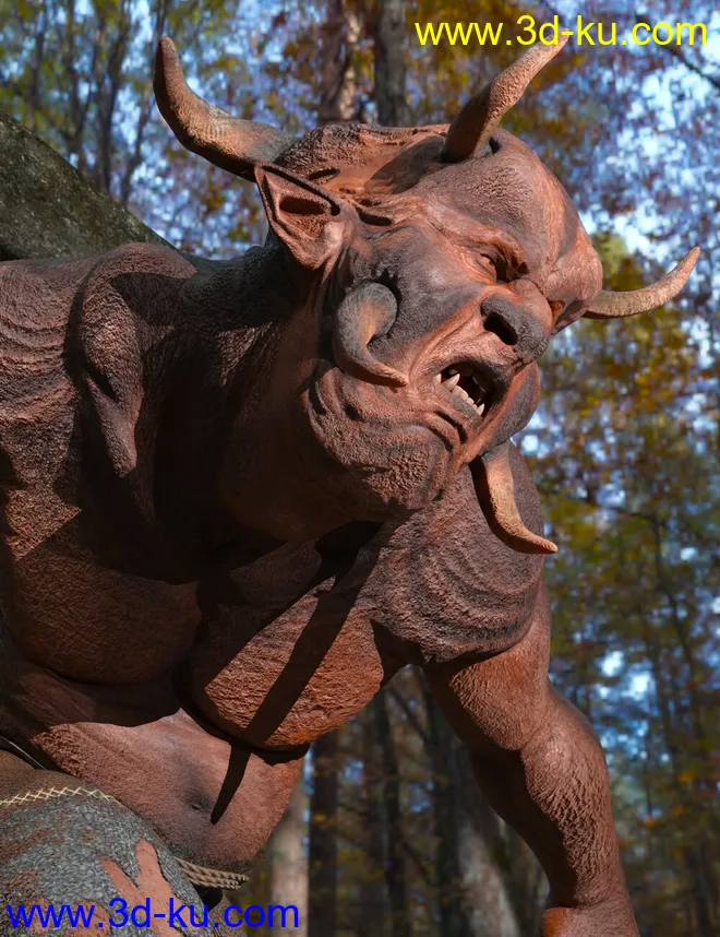 The Giant Hornjal HD for Genesis 8 Male模型的图片5