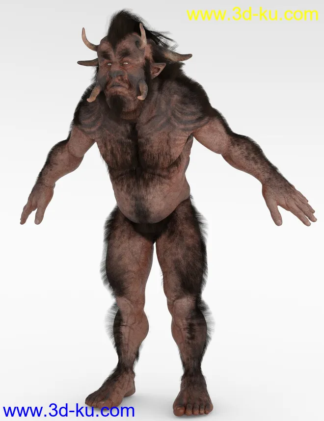 The Giant Hornjal HD for Genesis 8 Male模型的图片10