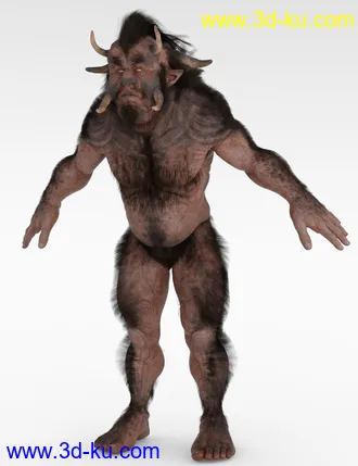 3D打印模型The Giant Hornjal HD for Genesis 8 Male的图片