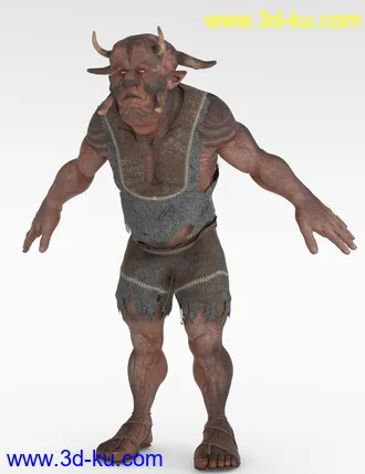 3D打印模型The Giant Hornjal HD for Genesis 8 Male的图片