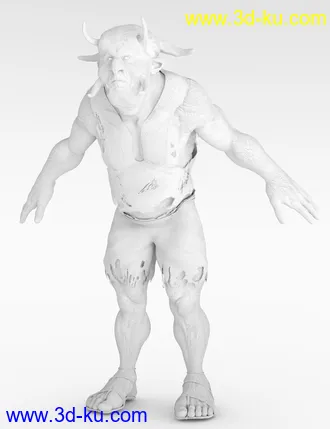 3D打印模型The Giant Hornjal HD for Genesis 8 Male的图片