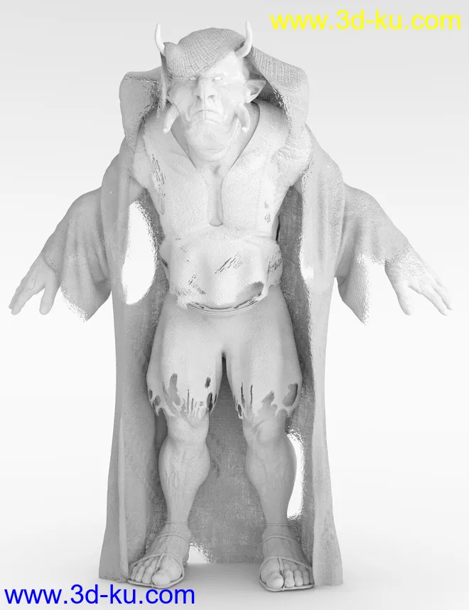 The Giant Hornjal HD for Genesis 8 Male模型的图片14