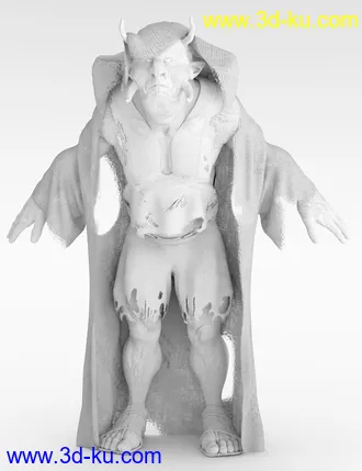 3D打印模型The Giant Hornjal HD for Genesis 8 Male的图片