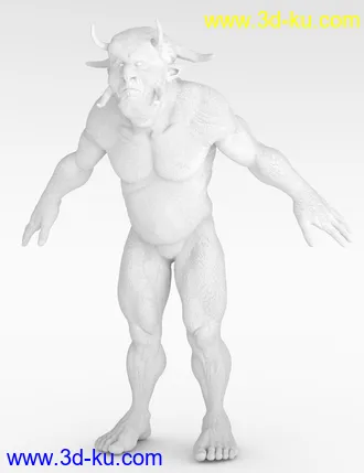 3D打印模型The Giant Hornjal HD for Genesis 8 Male的图片