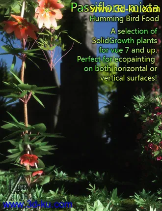 3D打印模型The Pink Passion Flower - hummingbird food!的图片