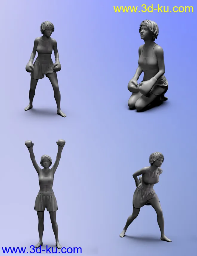 The Sweet Science Poses for Genesis 8模型的图片6