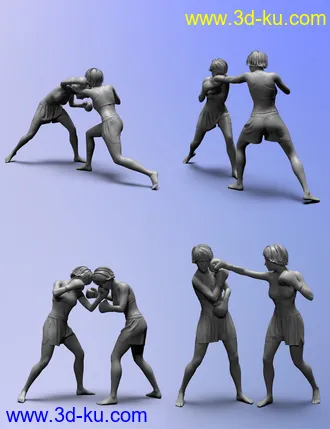 3D打印模型The Sweet Science Poses for Genesis 8的图片