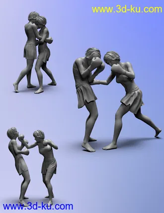 3D打印模型The Sweet Science Poses for Genesis 8的图片