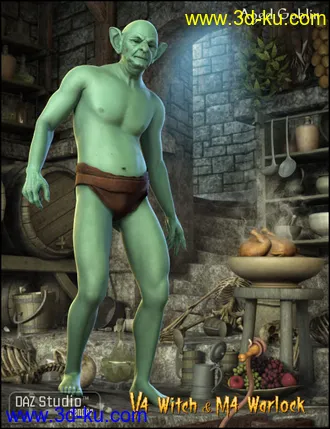 3D打印模型The Witch and the Warlock的图片