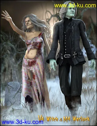 3D打印模型The Witch and the Warlock的图片