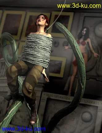 3D打印模型Tied Up! 2 For Genesis 2的图片