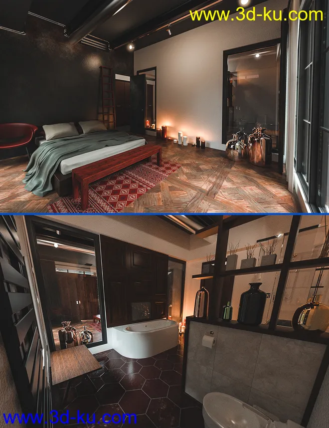 Timeless Bedroom模型的图片1