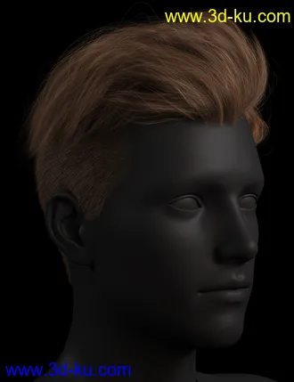 3D打印模型Tjark Short Hair for Genesis 8 and 8.1 Males的图片