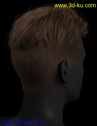 3D打印模型Tjark Short Hair for Genesis 8 and 8.1 Males的图片