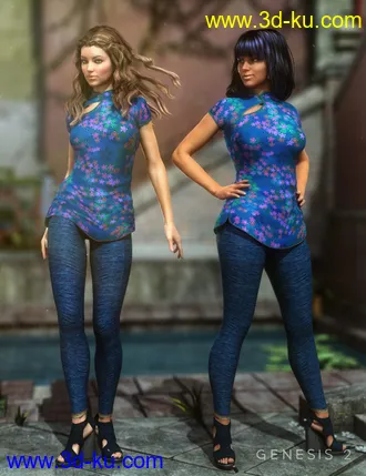 3D打印模型Tokyo Stroll Outfit for Genesis 2 Female(s)的图片