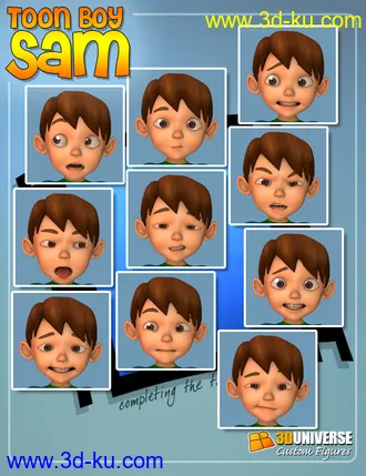 3D打印模型Toon Boy Sam的图片