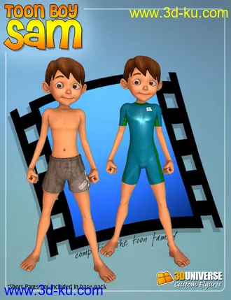 3D打印模型Toon Boy Sam的图片