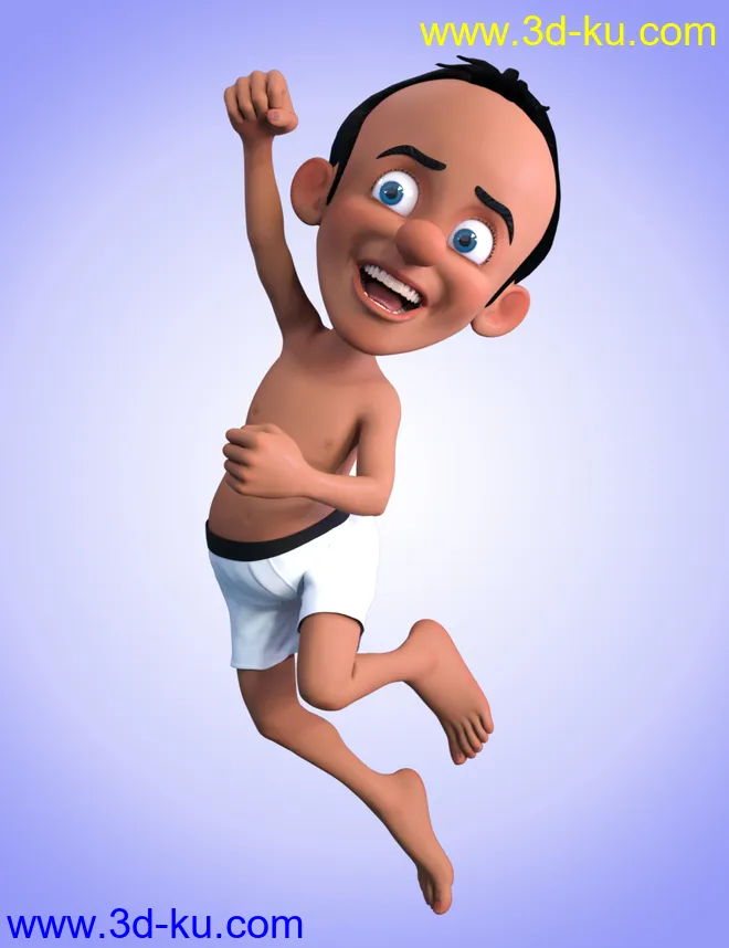 Toon Larry for Genesis 8 Male模型的图片5