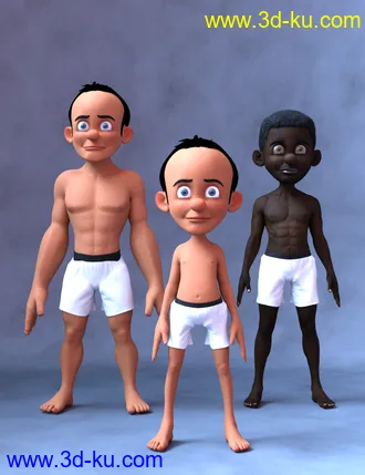 3D打印模型Toon Larry for Genesis 8 Male的图片
