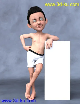 3D打印模型Toon Larry for Genesis 8 Male的图片
