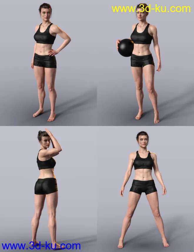 Tough Gal Poses for CJ 8模型的图片2