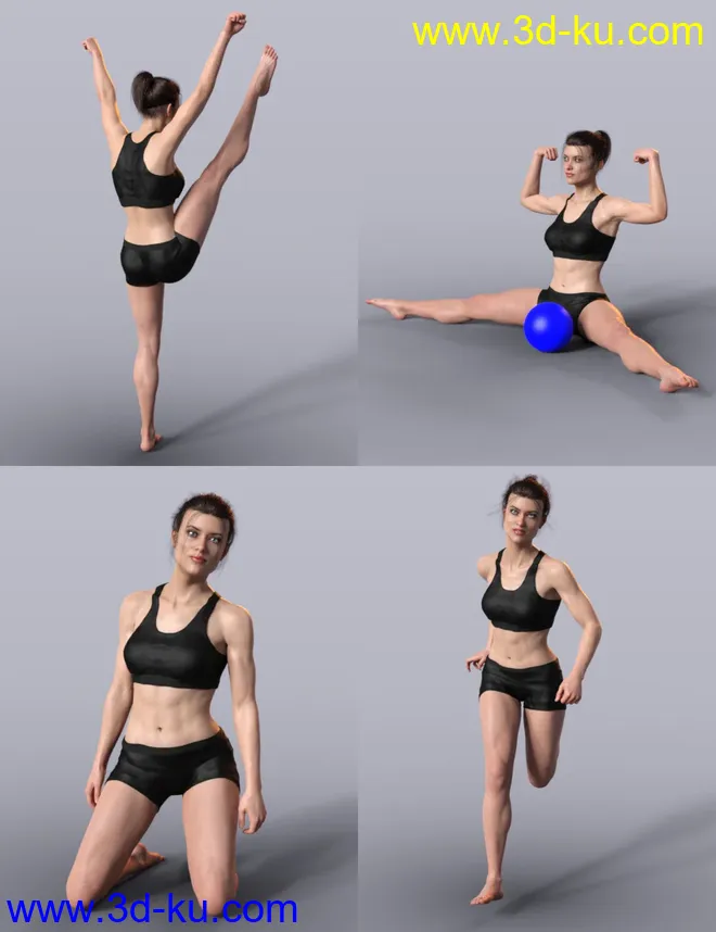 Tough Gal Poses for CJ 8模型的图片4