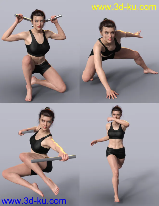 Tough Gal Poses for CJ 8模型的图片7