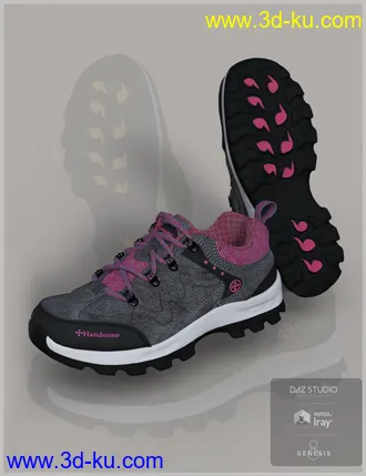 3D打印模型Trail Running Shoes 4 for Genesis 3 and 8 Male(s)的图片