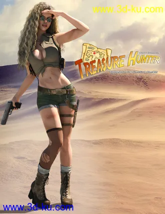 3D打印模型Treasure Hunter Clothing Set for Genesis 8 Female(s)的图片