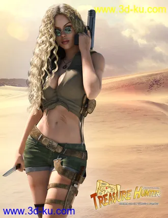 3D打印模型Treasure Hunter Clothing Set for Genesis 8 Female(s)的图片