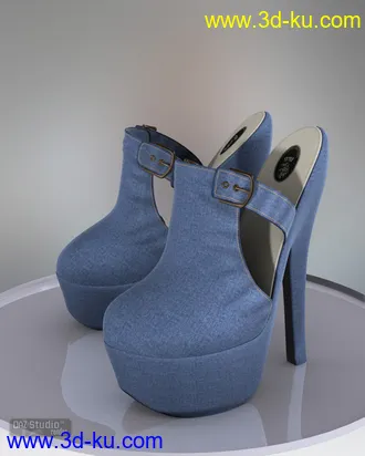 3D打印模型Trendy Platforms for Genesis2 Female(s)的图片
