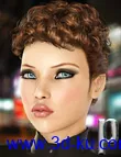 3D打印模型Trixy Hair for Genesis的图片