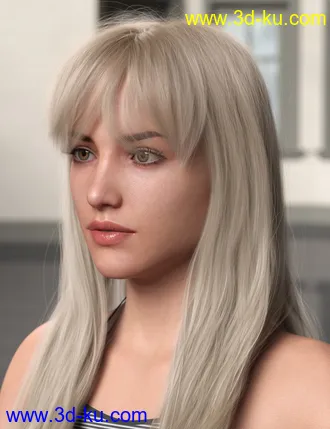 Turbulent Long Hair for Genesis 3 and 8 Females模型的图片9
