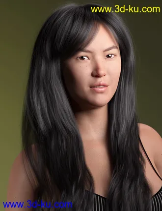 3D打印模型Turbulent Long Hair for Genesis 3 and 8 Females的图片