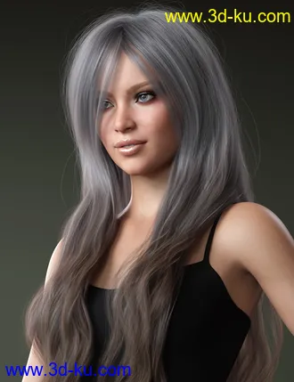 3D打印模型Turbulent Long Hair for Genesis 3 and 8 Females的图片