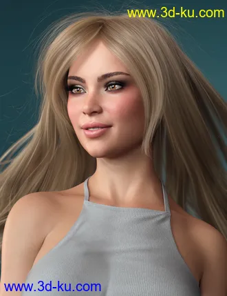 3D打印模型Turbulent Long Hair for Genesis 3 and 8 Females的图片