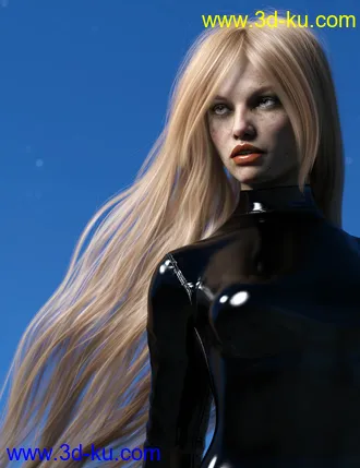 3D打印模型Turbulent Long Hair for Genesis 3 and 8 Females的图片