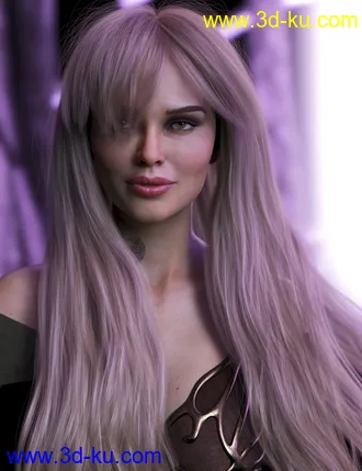 3D打印模型Turbulent Long Hair for Genesis 3 and 8 Females的图片