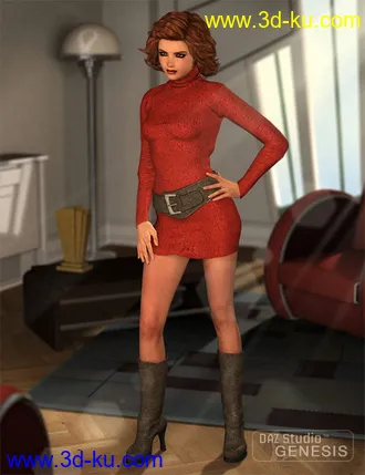 3D打印模型Turtleneck Sweater Dress的图片