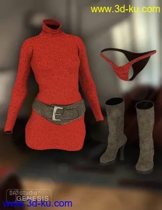 3D打印模型Turtleneck Sweater Dress的图片
