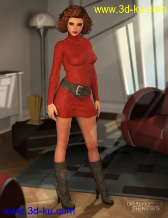 3D打印模型Turtleneck Sweater Dress的图片