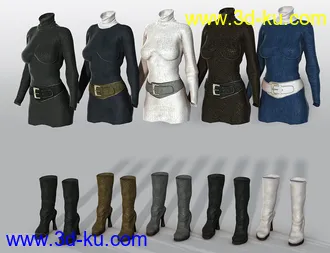 3D打印模型Turtleneck Sweater Dress Textures的图片