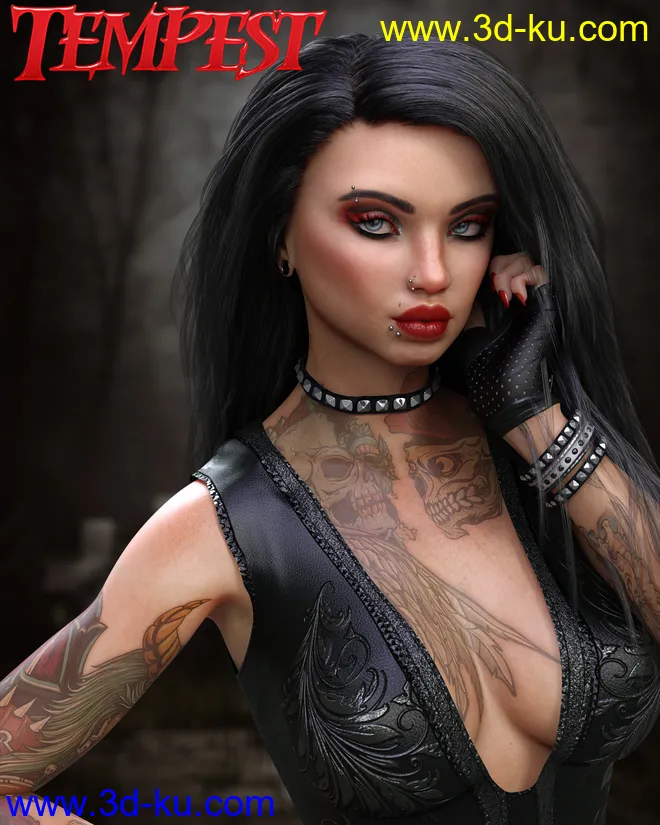 Twizted Girls Tempest for Genesis 8 Female模型的图片1