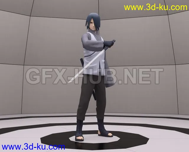 Uchiha Sasuke Adult for G8M模型的图片1