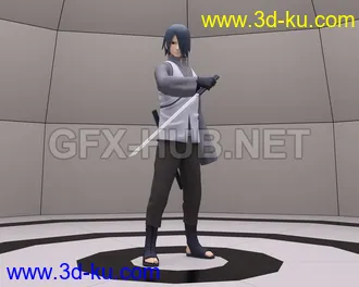 3D打印模型Uchiha Sasuke Adult for G8M的图片